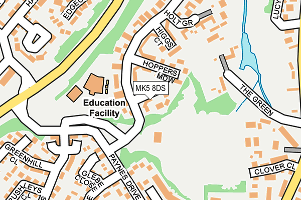 MK5 8DS map - OS OpenMap – Local (Ordnance Survey)