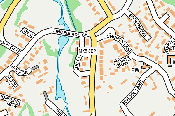 MK5 8EP map - OS OpenMap – Local (Ordnance Survey)