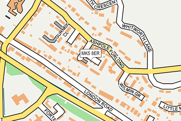MK5 8ER map - OS OpenMap – Local (Ordnance Survey) MK5 8ER map - OS OpenMap – Local (Ordnance Survey)