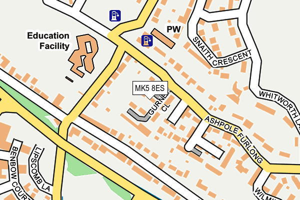 MK5 8ES map - OS OpenMap – Local (Ordnance Survey) MK5 8ES map - OS OpenMap – Local (Ordnance Survey)