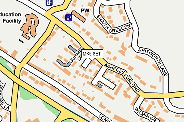 MK5 8ET map - OS OpenMap – Local (Ordnance Survey) MK5 8ET map - OS OpenMap – Local (Ordnance Survey)