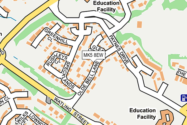 MK5 8EW map - OS OpenMap – Local (Ordnance Survey) MK5 8EW map - OS OpenMap – Local (Ordnance Survey)