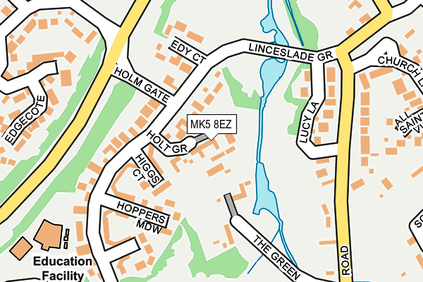 MK5 8EZ map - OS OpenMap – Local (Ordnance Survey) MK5 8EZ map - OS OpenMap – Local (Ordnance Survey)