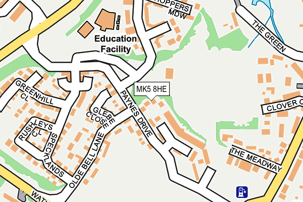 MK5 8HE map - OS OpenMap – Local (Ordnance Survey) MK5 8HE map - OS OpenMap – Local (Ordnance Survey)