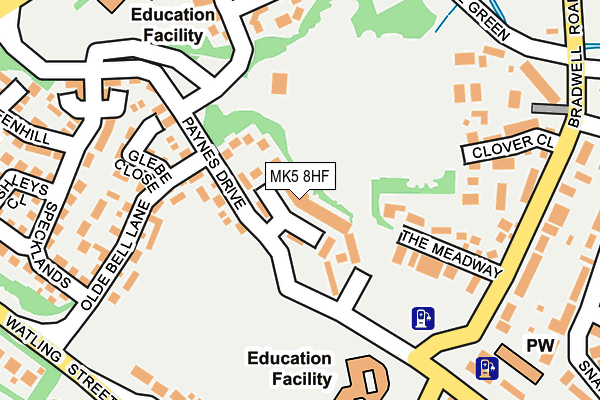 MK5 8HF map - OS OpenMap – Local (Ordnance Survey) MK5 8HF map - OS OpenMap – Local (Ordnance Survey)