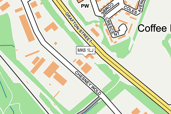 MK6 1LJ map - OS OpenMap – Local (Ordnance Survey) MK6 1LJ map - OS OpenMap – Local (Ordnance Survey)