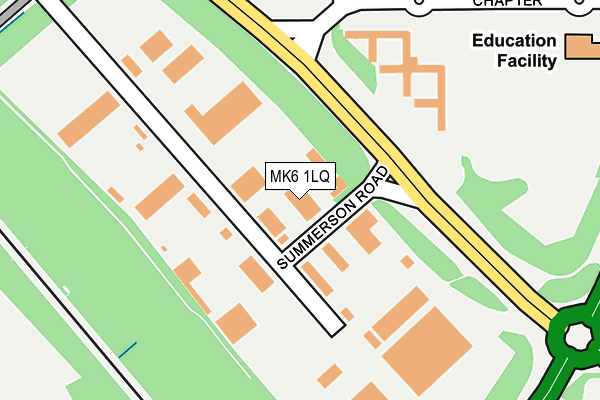 MK6 1LQ map - OS OpenMap – Local (Ordnance Survey) MK6 1LQ map - OS OpenMap – Local (Ordnance Survey)