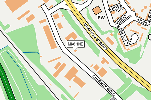 MK6 1NE map - OS OpenMap – Local (Ordnance Survey) MK6 1NE map - OS OpenMap – Local (Ordnance Survey)