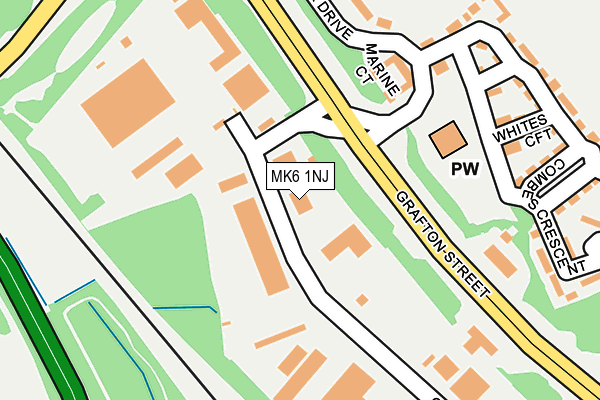 MK6 1NJ map - OS OpenMap – Local (Ordnance Survey) MK6 1NJ map - OS OpenMap – Local (Ordnance Survey)