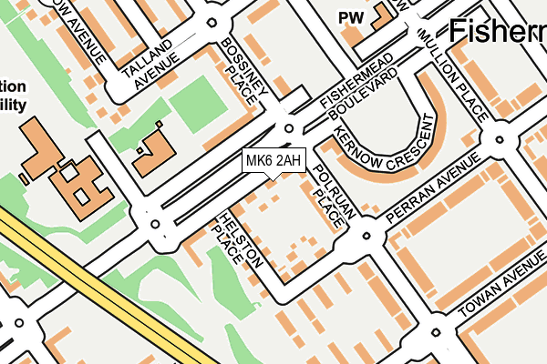 MK6 2AH map - OS OpenMap – Local (Ordnance Survey) MK6 2AH map - OS OpenMap – Local (Ordnance Survey)