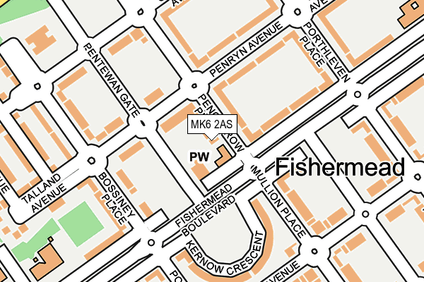 MK6 2AS map - OS OpenMap – Local (Ordnance Survey) MK6 2AS map - OS OpenMap – Local (Ordnance Survey)