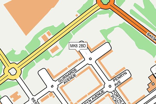 MK6 2BD map - OS OpenMap – Local (Ordnance Survey) MK6 2BD map - OS OpenMap – Local (Ordnance Survey)