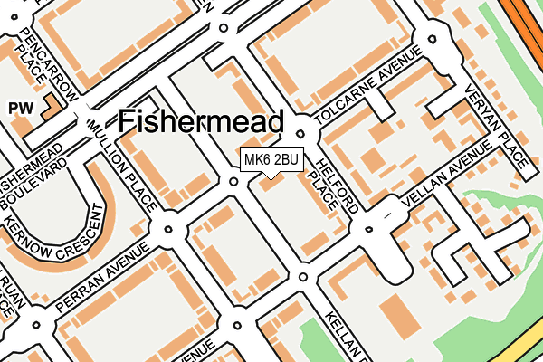 MK6 2BU map - OS OpenMap – Local (Ordnance Survey)