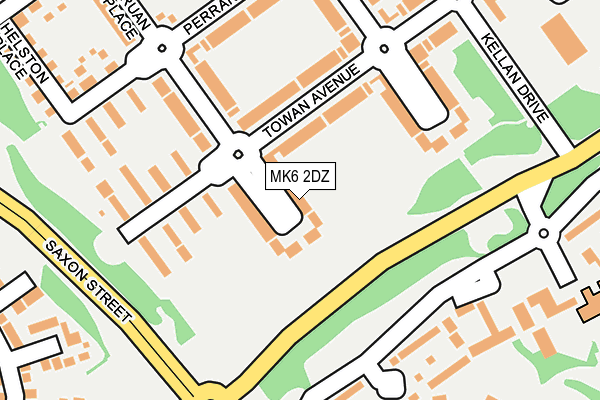 MK6 2DZ map - OS OpenMap – Local (Ordnance Survey) MK6 2DZ map - OS OpenMap – Local (Ordnance Survey)
