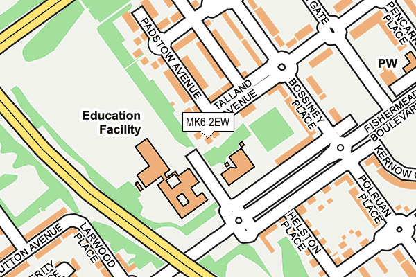MK6 2EW map - OS OpenMap – Local (Ordnance Survey) MK6 2EW map - OS OpenMap – Local (Ordnance Survey)