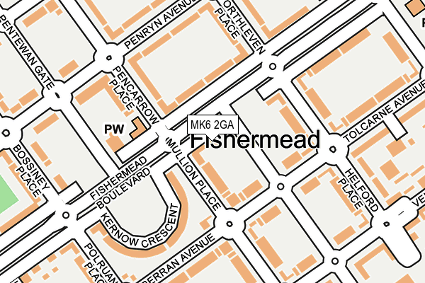 MK6 2GA map - OS OpenMap – Local (Ordnance Survey) MK6 2GA map - OS OpenMap – Local (Ordnance Survey)