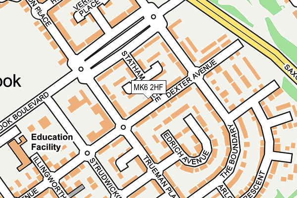 MK6 2HF map - OS OpenMap – Local (Ordnance Survey) MK6 2HF map - OS OpenMap – Local (Ordnance Survey)