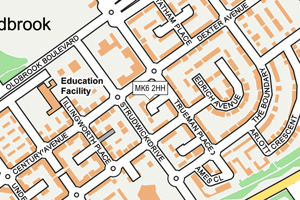 MK6 2HH map - OS OpenMap – Local (Ordnance Survey) MK6 2HH map - OS OpenMap – Local (Ordnance Survey)