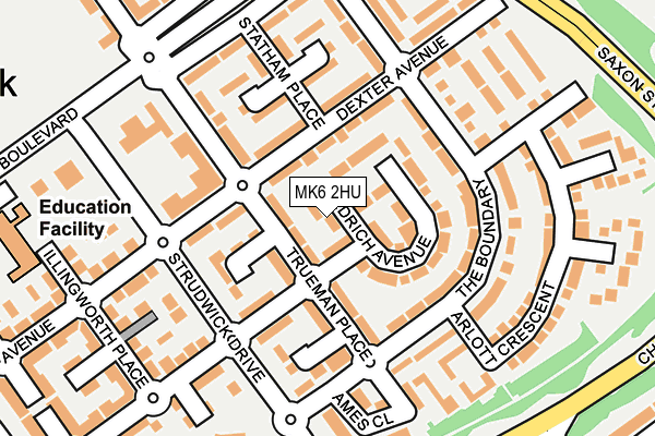 MK6 2HU map - OS OpenMap – Local (Ordnance Survey) MK6 2HU map - OS OpenMap – Local (Ordnance Survey)