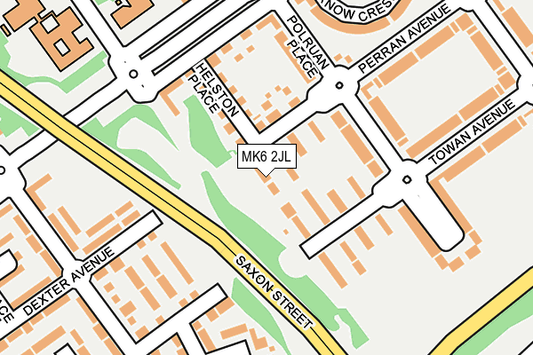 MK6 2JL map - OS OpenMap – Local (Ordnance Survey) MK6 2JL map - OS OpenMap – Local (Ordnance Survey)