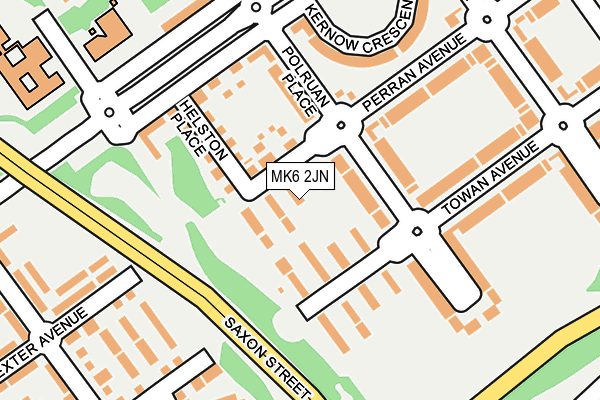 MK6 2JN map - OS OpenMap – Local (Ordnance Survey) MK6 2JN map - OS OpenMap – Local (Ordnance Survey)
