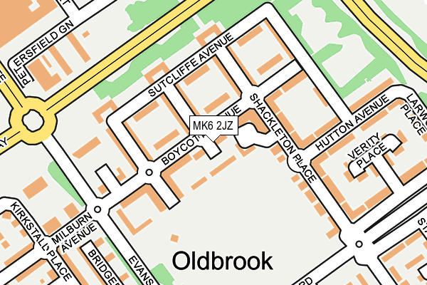 MK6 2JZ map - OS OpenMap – Local (Ordnance Survey) MK6 2JZ map - OS OpenMap – Local (Ordnance Survey)