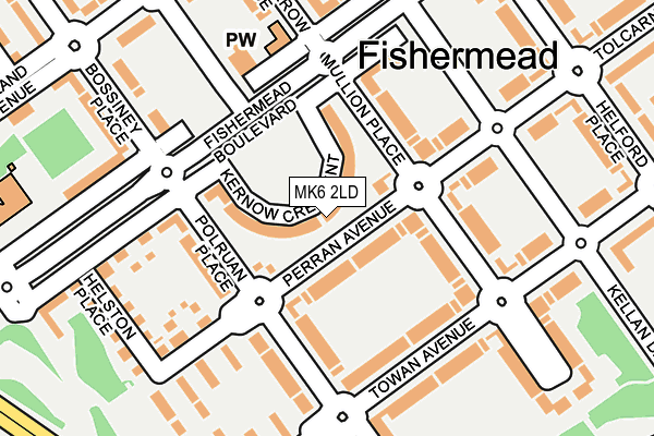 MK6 2LD map - OS OpenMap – Local (Ordnance Survey) MK6 2LD map - OS OpenMap – Local (Ordnance Survey)