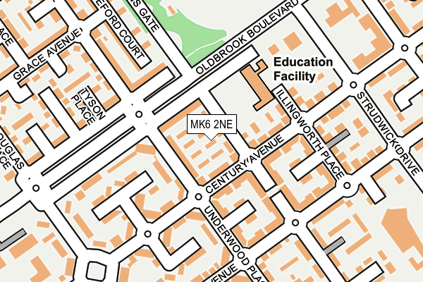 MK6 2NE map - OS OpenMap – Local (Ordnance Survey) MK6 2NE map - OS OpenMap – Local (Ordnance Survey)
