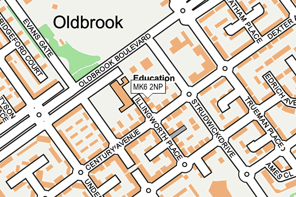 MK6 2NP map - OS OpenMap – Local (Ordnance Survey) MK6 2NP map - OS OpenMap – Local (Ordnance Survey)