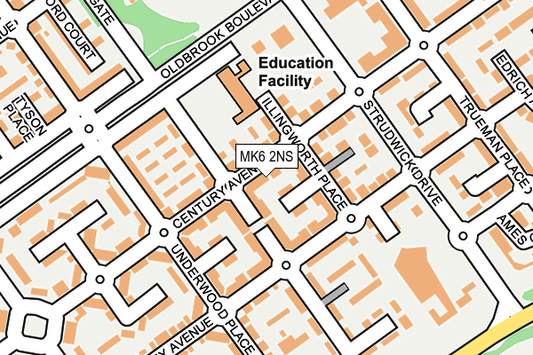 MK6 2NS map - OS OpenMap – Local (Ordnance Survey) MK6 2NS map - OS OpenMap – Local (Ordnance Survey)