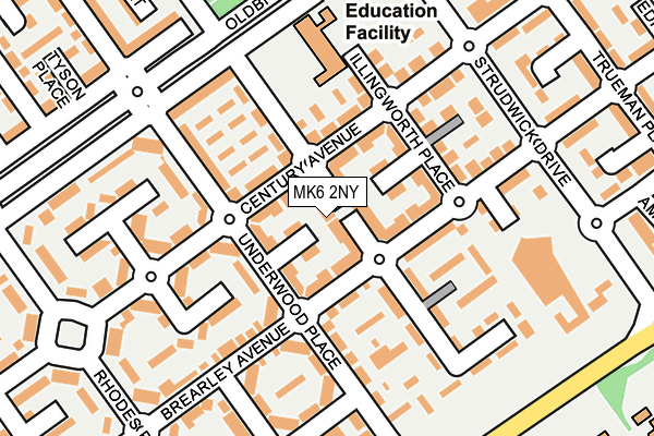 MK6 2NY map - OS OpenMap – Local (Ordnance Survey) MK6 2NY map - OS OpenMap – Local (Ordnance Survey)