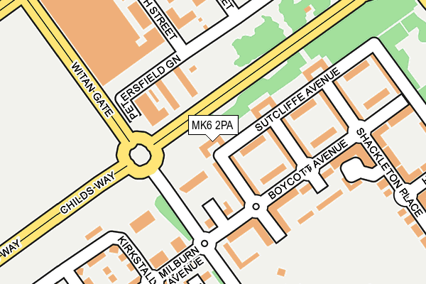 MK6 2PA map - OS OpenMap – Local (Ordnance Survey) MK6 2PA map - OS OpenMap – Local (Ordnance Survey)