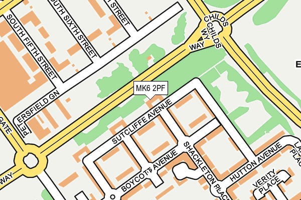 MK6 2PF map - OS OpenMap – Local (Ordnance Survey) MK6 2PF map - OS OpenMap – Local (Ordnance Survey)