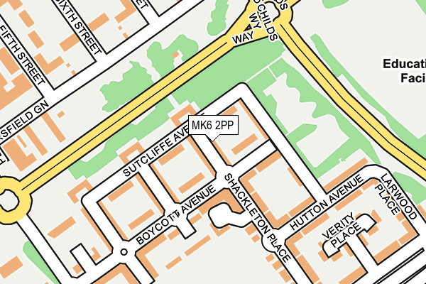MK6 2PP map - OS OpenMap – Local (Ordnance Survey) MK6 2PP map - OS OpenMap – Local (Ordnance Survey)