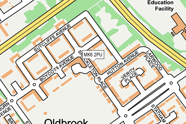 MK6 2PU map - OS OpenMap – Local (Ordnance Survey) MK6 2PU map - OS OpenMap – Local (Ordnance Survey)