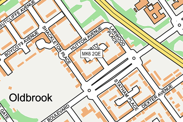 MK6 2QE map - OS OpenMap – Local (Ordnance Survey) MK6 2QE map - OS OpenMap – Local (Ordnance Survey)