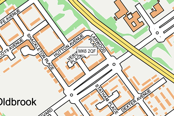 MK6 2QF map - OS OpenMap – Local (Ordnance Survey) MK6 2QF map - OS OpenMap – Local (Ordnance Survey)