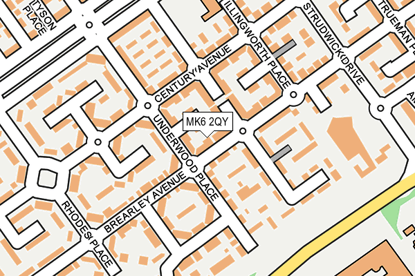 MK6 2QY map - OS OpenMap – Local (Ordnance Survey) MK6 2QY map - OS OpenMap – Local (Ordnance Survey)