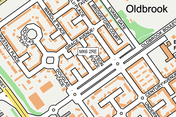 MK6 2RE map - OS OpenMap – Local (Ordnance Survey) MK6 2RE map - OS OpenMap – Local (Ordnance Survey)