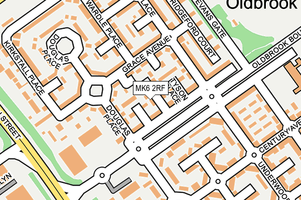 MK6 2RF map - OS OpenMap – Local (Ordnance Survey) MK6 2RF map - OS OpenMap – Local (Ordnance Survey)