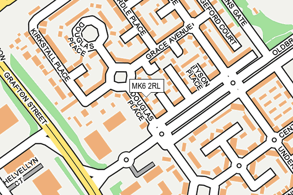 MK6 2RL map - OS OpenMap – Local (Ordnance Survey) MK6 2RL map - OS OpenMap – Local (Ordnance Survey)