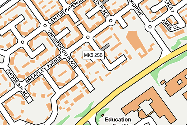 MK6 2SB map - OS OpenMap – Local (Ordnance Survey) MK6 2SB map - OS OpenMap – Local (Ordnance Survey)
