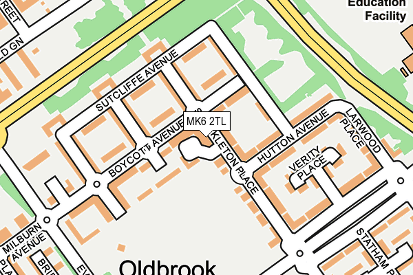 MK6 2TL map - OS OpenMap – Local (Ordnance Survey) MK6 2TL map - OS OpenMap – Local (Ordnance Survey)