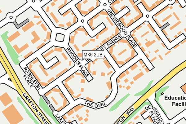MK6 2UB map - OS OpenMap – Local (Ordnance Survey) MK6 2UB map - OS OpenMap – Local (Ordnance Survey)