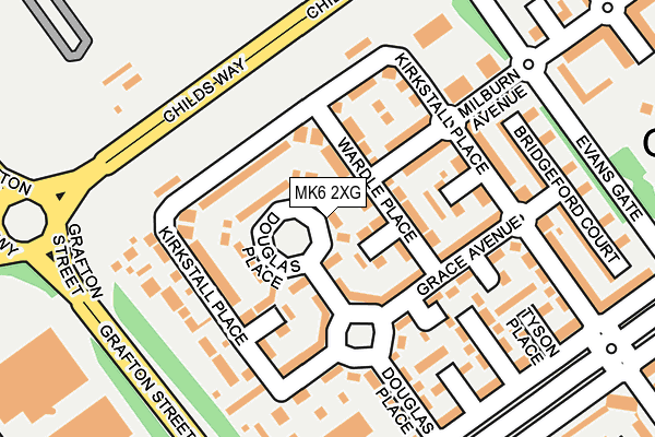 MK6 2XG map - OS OpenMap – Local (Ordnance Survey) MK6 2XG map - OS OpenMap – Local (Ordnance Survey)