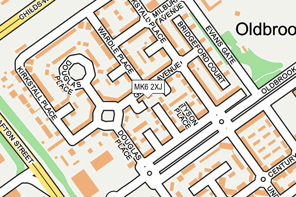 MK6 2XJ map - OS OpenMap – Local (Ordnance Survey) MK6 2XJ map - OS OpenMap – Local (Ordnance Survey)