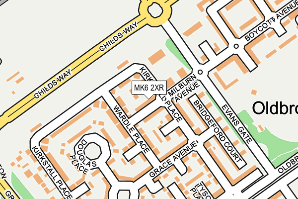 MK6 2XR map - OS OpenMap – Local (Ordnance Survey) MK6 2XR map - OS OpenMap – Local (Ordnance Survey)