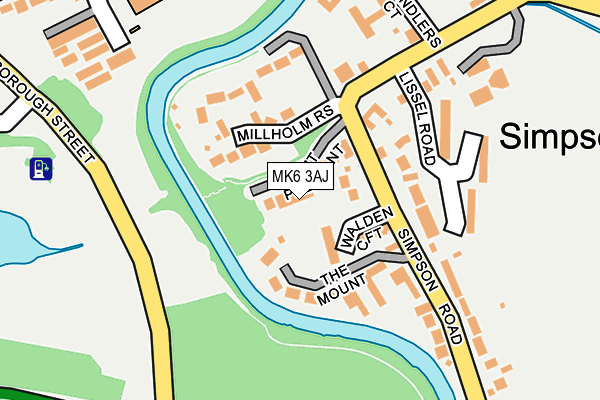 MK6 3AJ map - OS OpenMap – Local (Ordnance Survey) MK6 3AJ map - OS OpenMap – Local (Ordnance Survey)