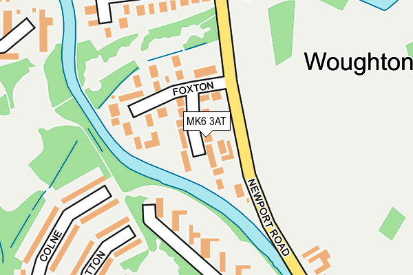 MK6 3AT map - OS OpenMap – Local (Ordnance Survey)