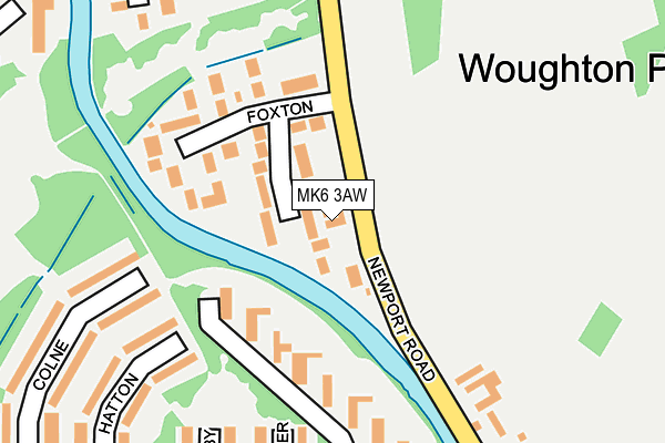 MK6 3AW map - OS OpenMap – Local (Ordnance Survey) MK6 3AW map - OS OpenMap – Local (Ordnance Survey)